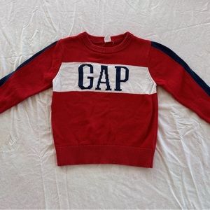 Red and Blue Toddlers Gap Sweater